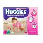 Huggies  4   Jumbo 9-14  34 