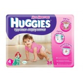 Huggies  4   Jumbo 9-14  34 