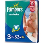  Pampers Active Baby 4-9  82 