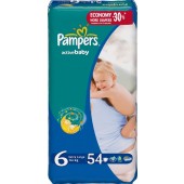  Pampers Active Baby Extra Large 16+ 54 