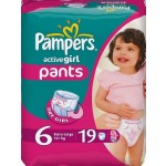  Pampers Active Girl Extra Large 16+  19 